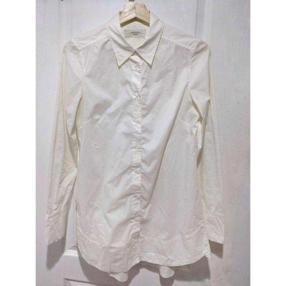 Weekend MaxMara | Pleat-back poplin blouse in cream